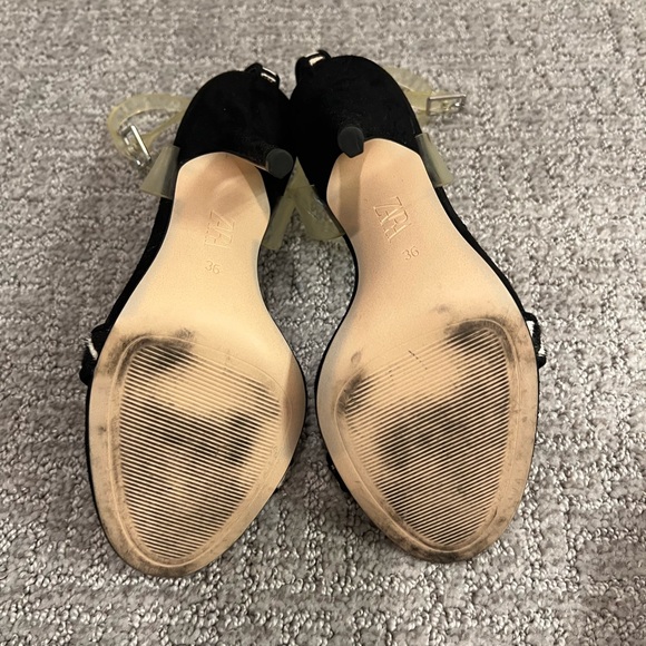 🚫SOLD🚫 Zara Zebra Animal Print Heeled Sandals - Size 36 - Picture 8 of 9